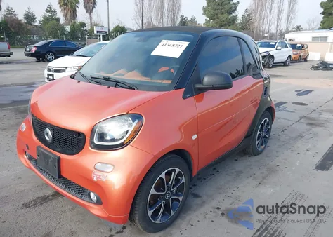 2017 Smart Fortwo from USA, damaged, VIN WMEFJ9BAXHK230583